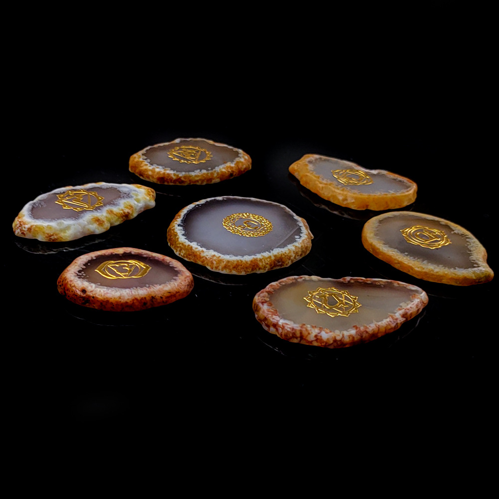Set of agate