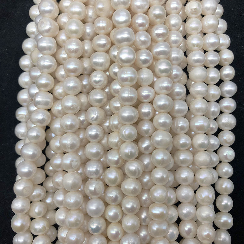 White 2, about 42 beads/strand