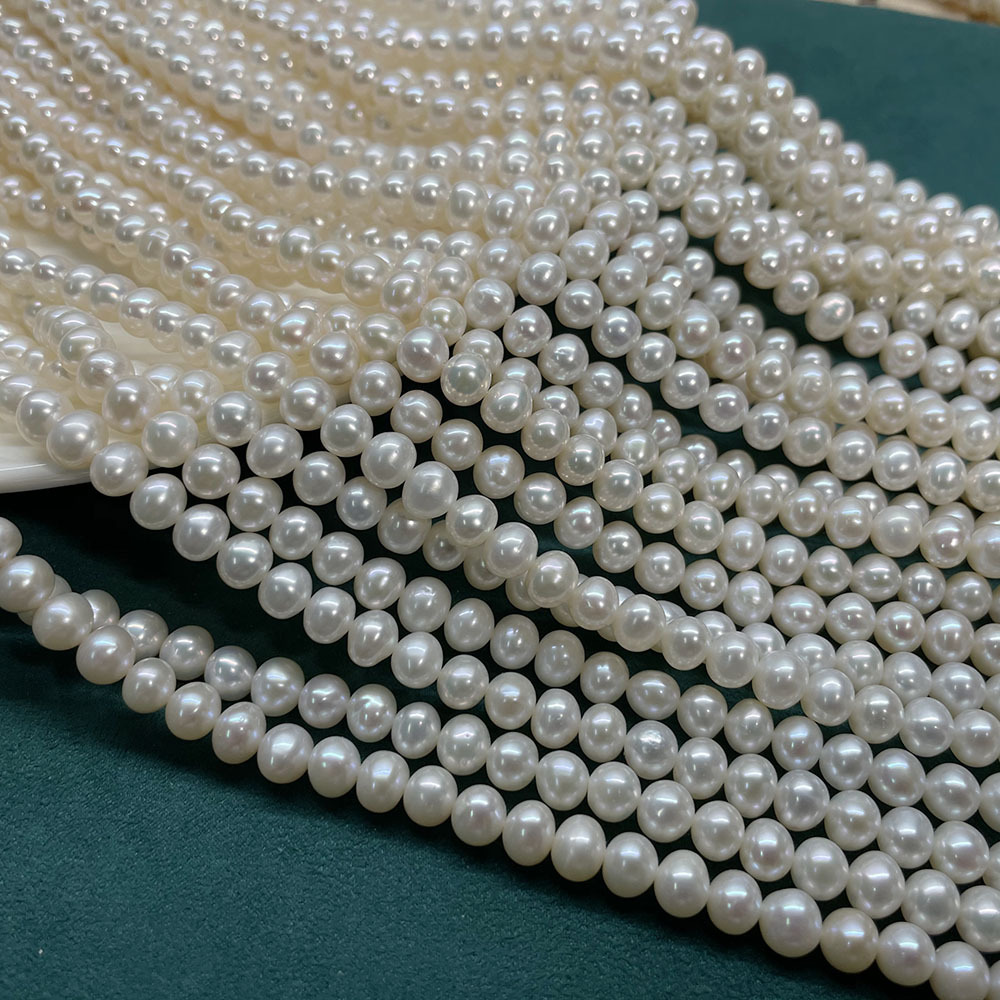 White bright light, about 66 beads, 6-7mm