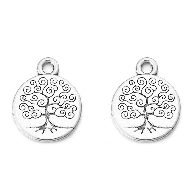 Big Tree Ancient Silver,19.5x14.5mm