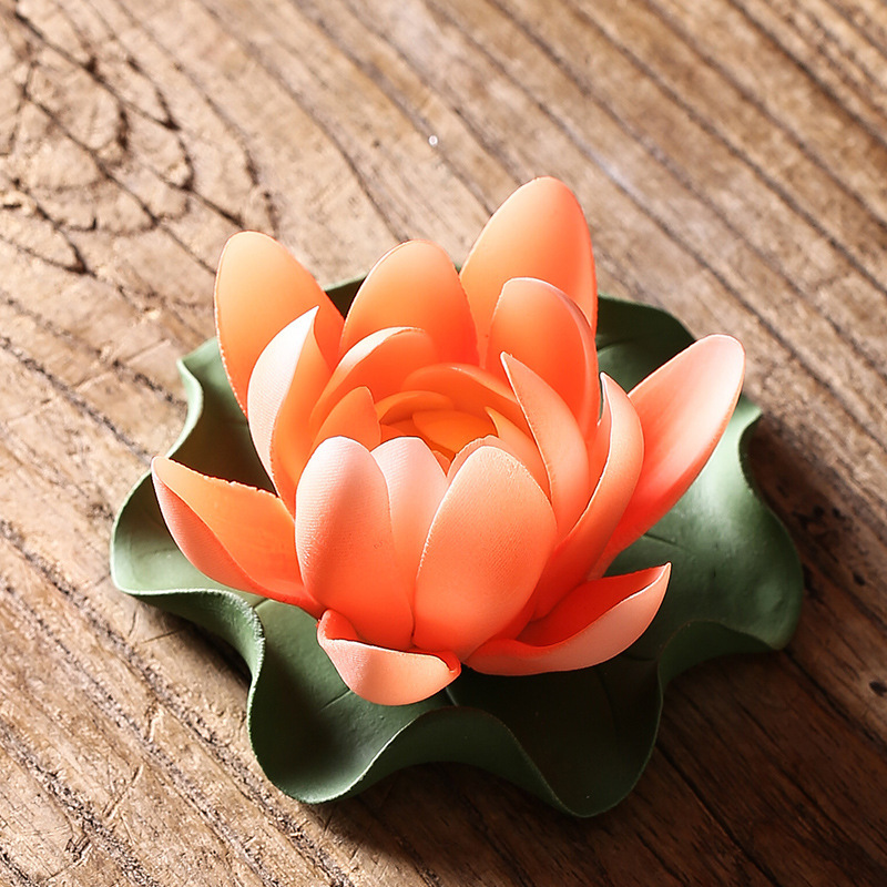 3:Zen water lily ornaments*orange