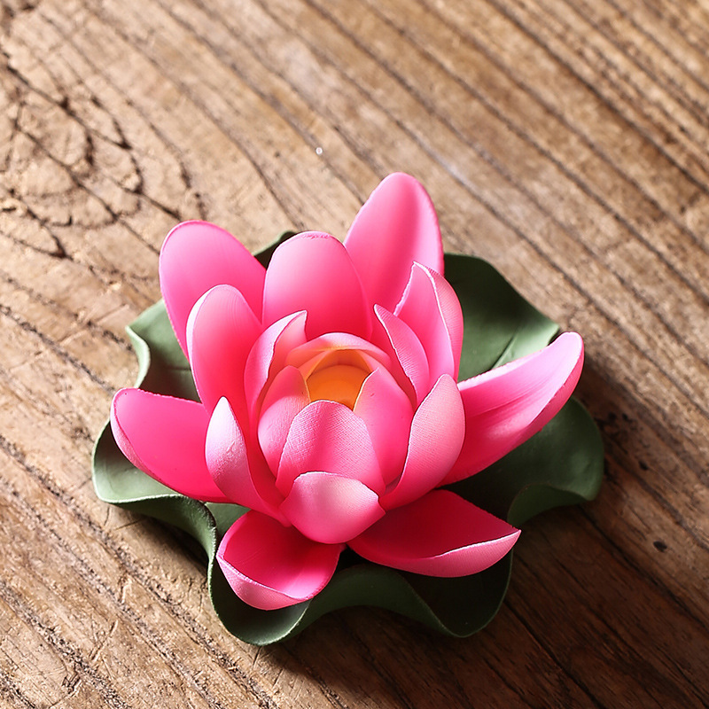 Zen water lily ornaments*bright red
