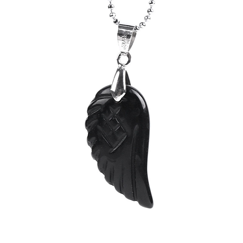 Black Obsidian and Chain