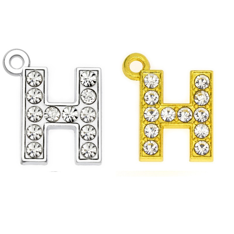 H 15mm gold pendant