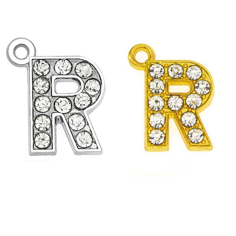 R 15mm gold pendant