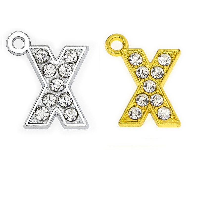 X 15mm gold pendant
