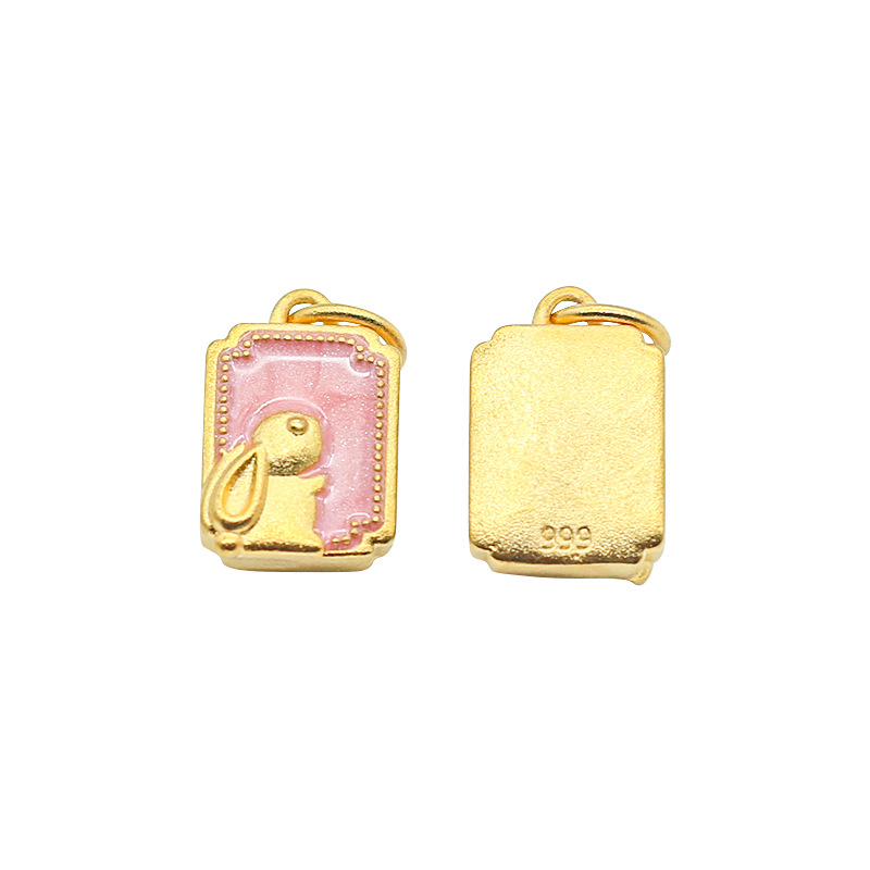 1:Fang Brand Mochizuki Rabbit Pink Pendant