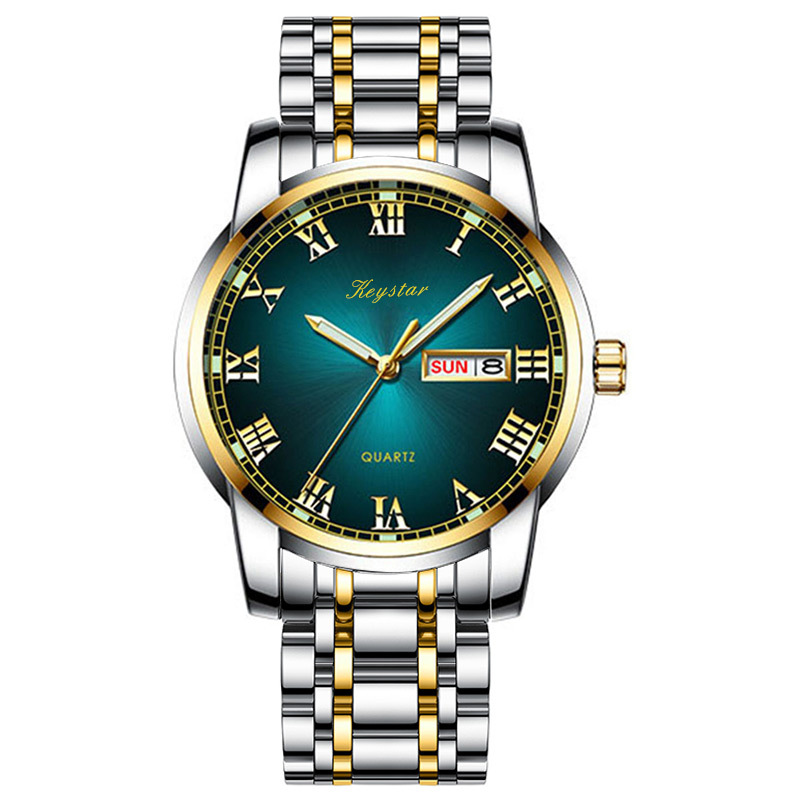 Gold and emerald green for men