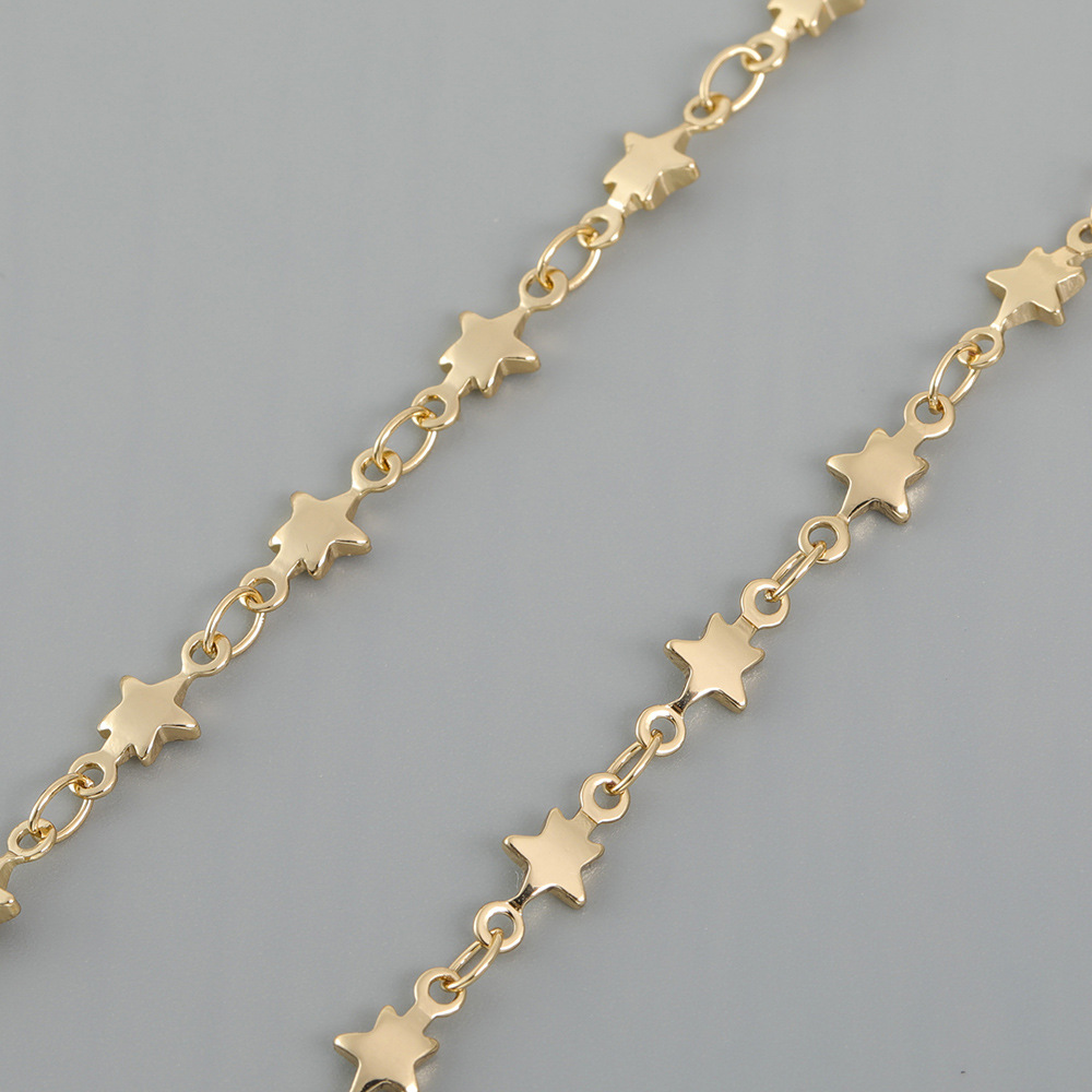 1:Star chain gold 4.5mm
