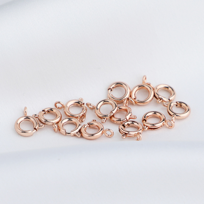 5 rose gold color plated