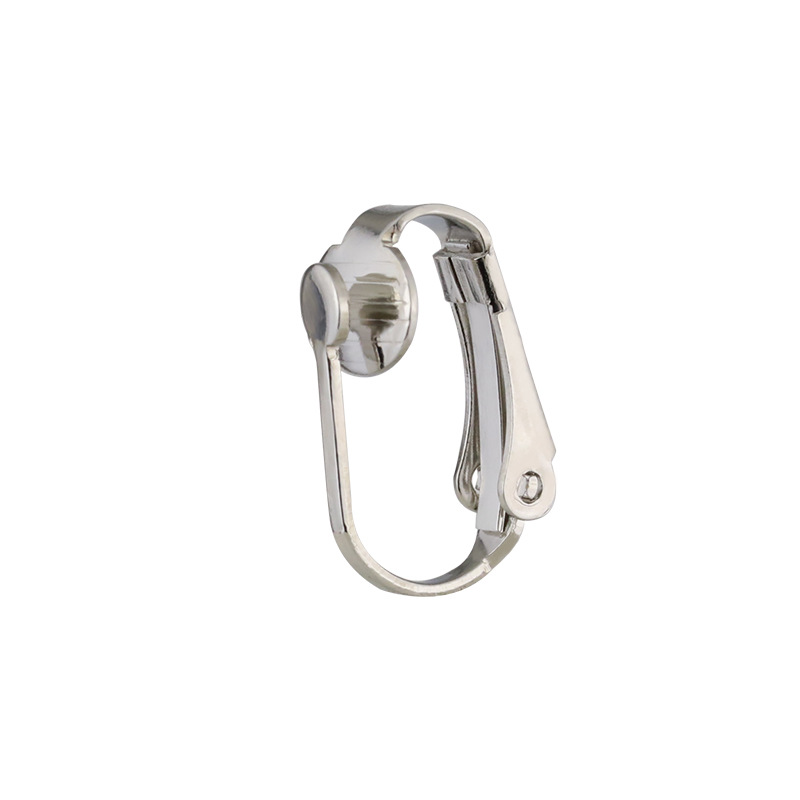 4:French ear clip flat head, steel color