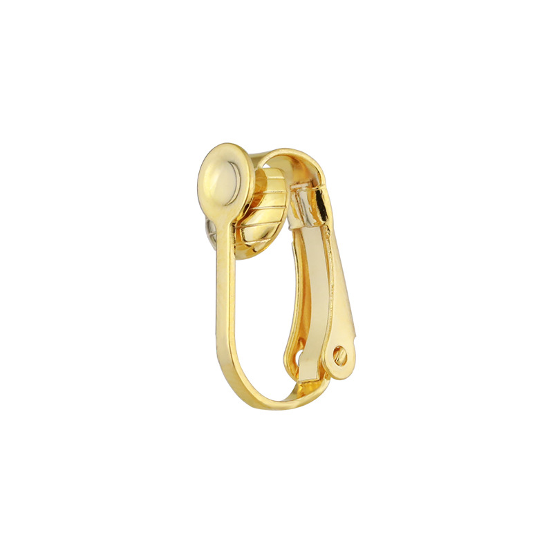 5:French ear clip groove, gold