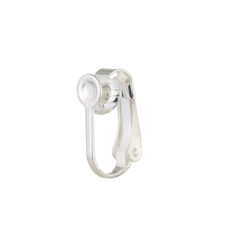French ear clip groove, silver