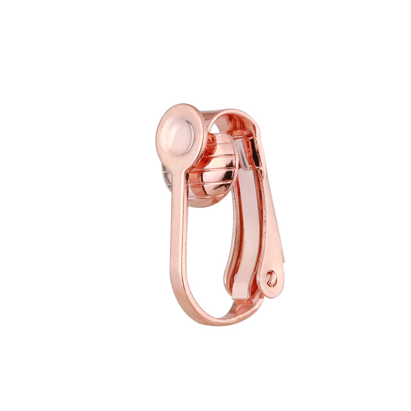 French ear clip groove, rose gold