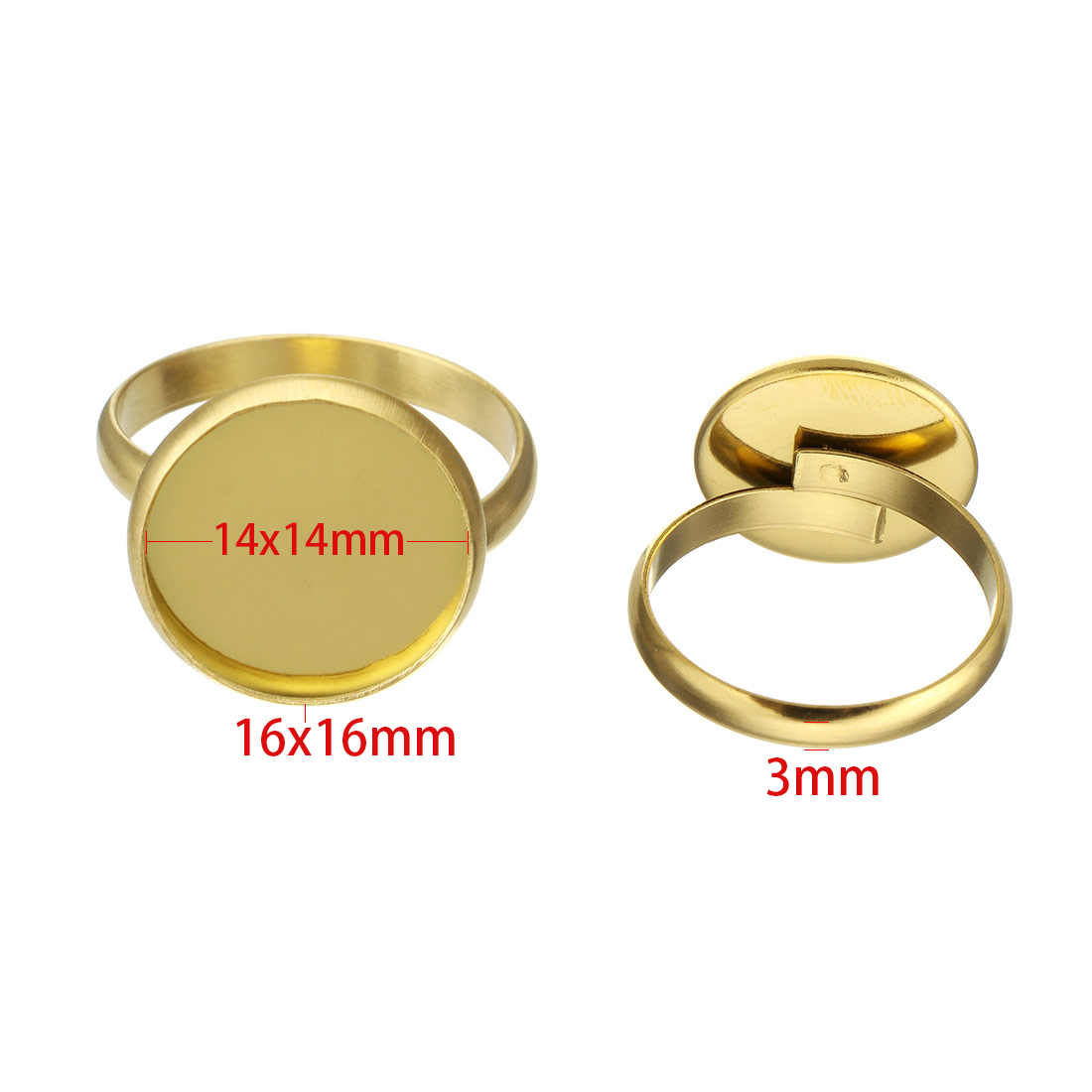 gold 16*16mm