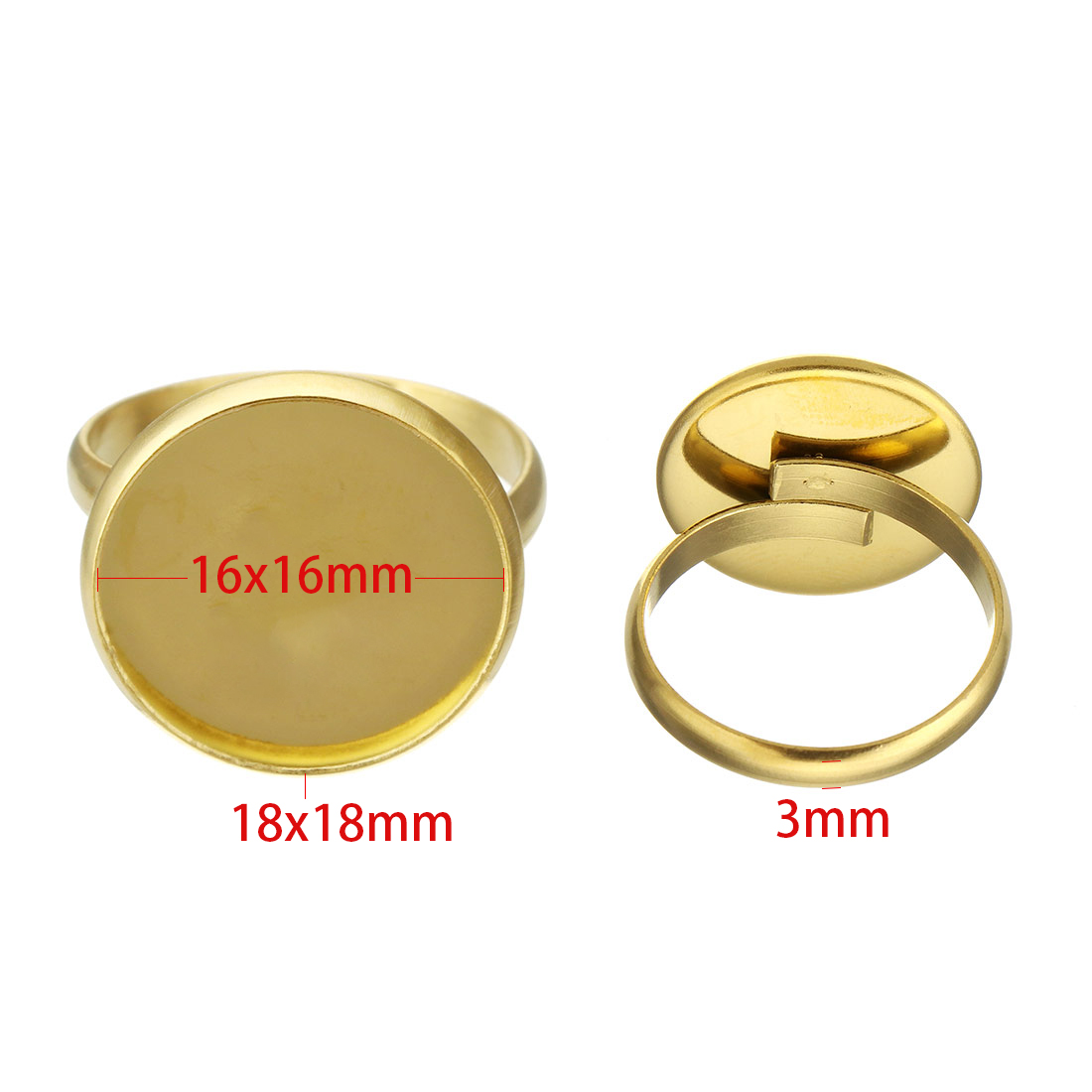 gold 18*18mm