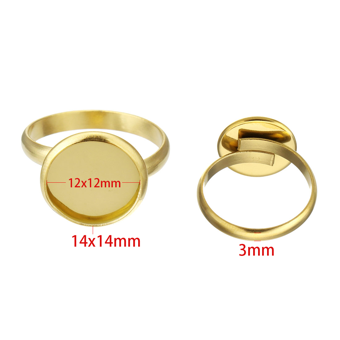 6:gold 14*14mm