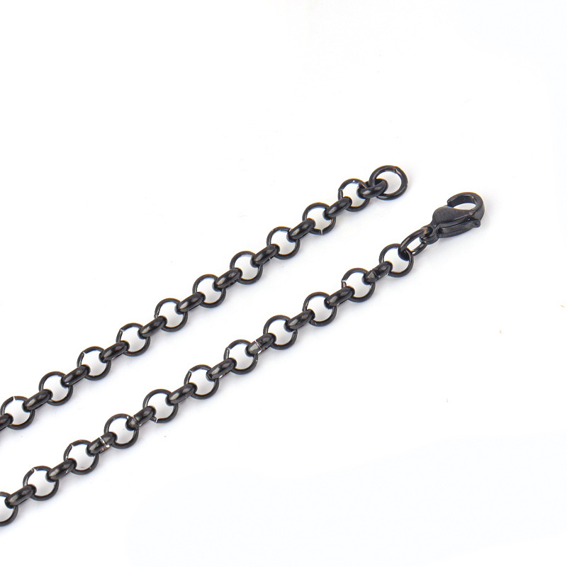 Chain width 2.5mm, black, length 50cm