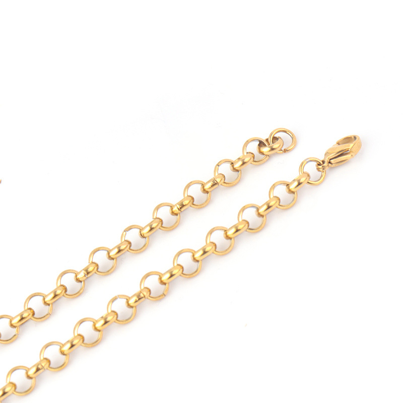 39:Chain width 5mm, gold, length 50cm