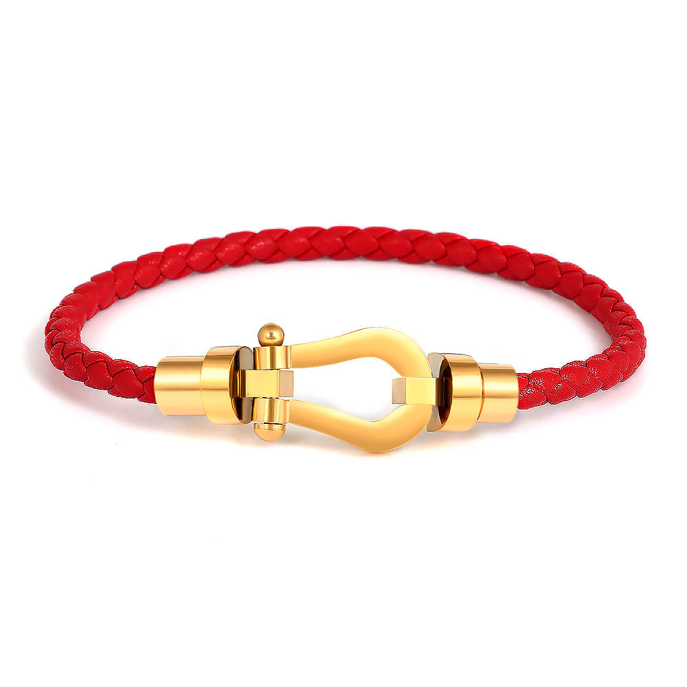 51:Red String (Gold Head) Women's 16.5cm