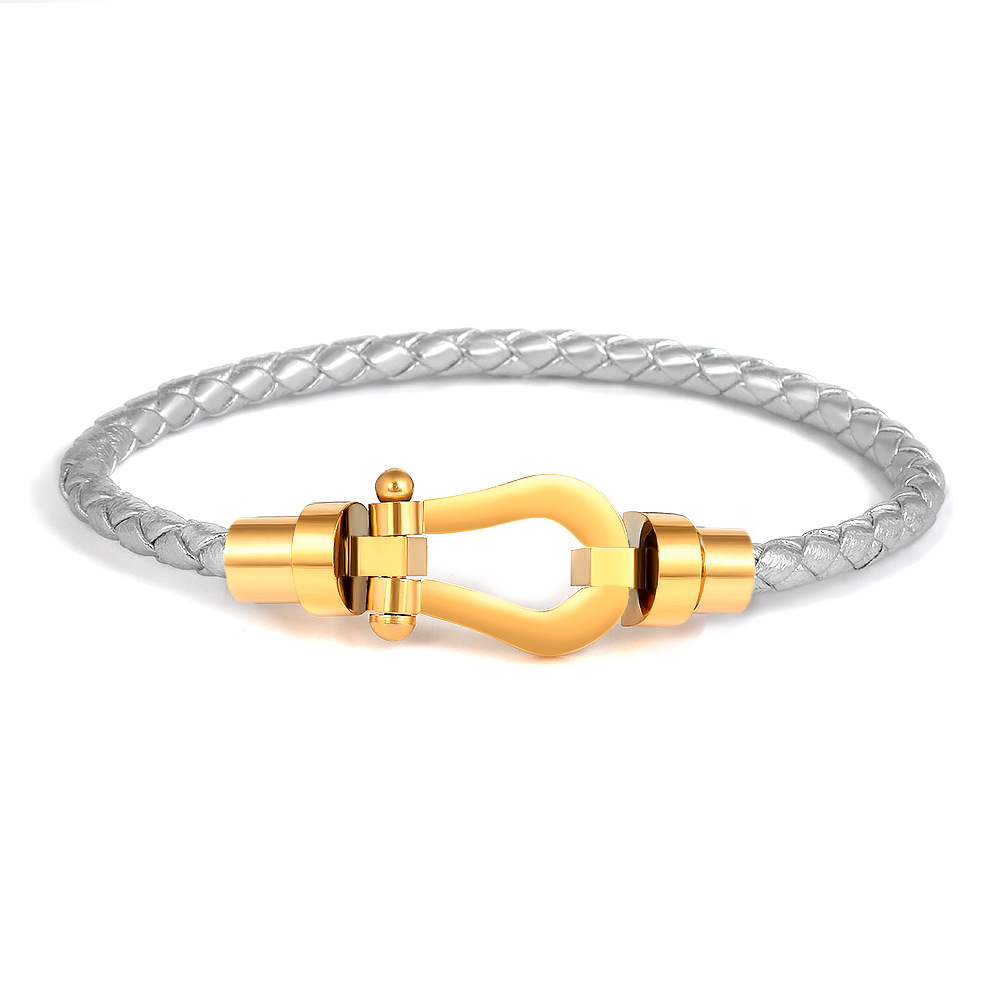 63:Silver rope (gold head) for women 16.5cm
