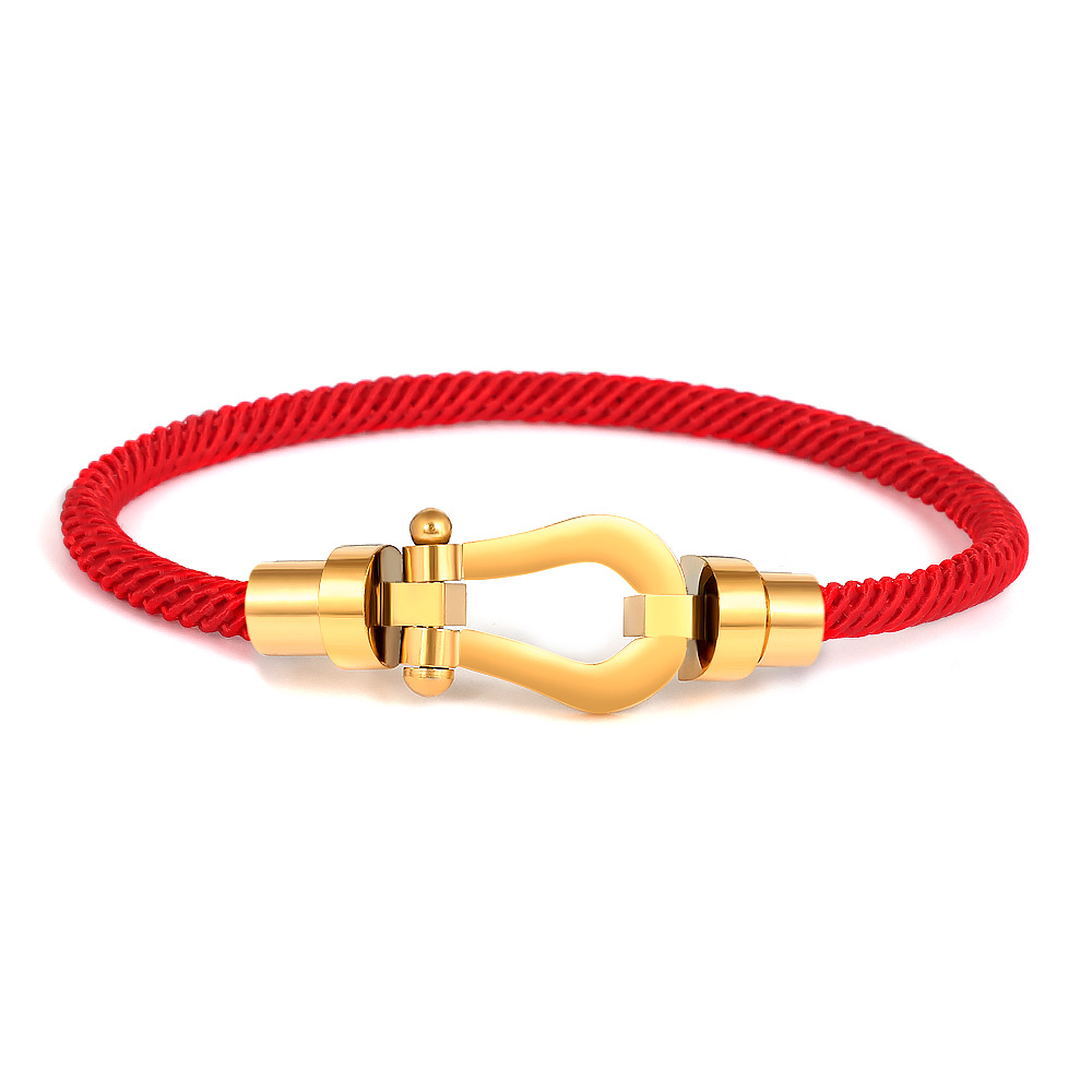 22:Red string (gold head without standard) men's 18cm