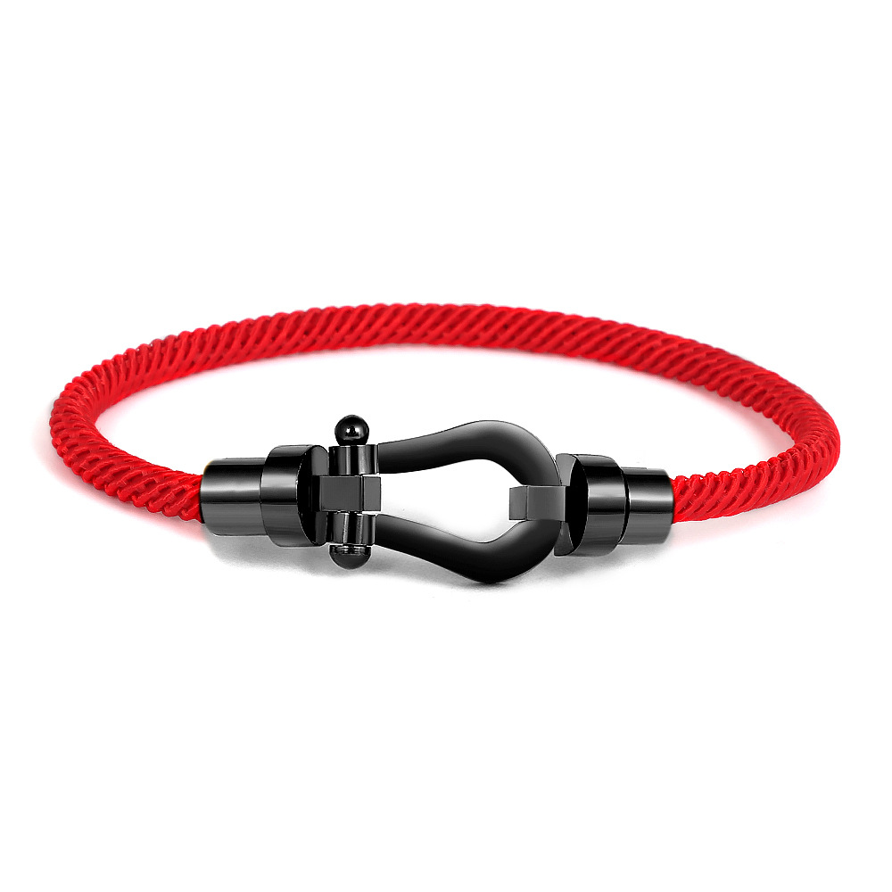 Red string (black head without standard) men's 18cm