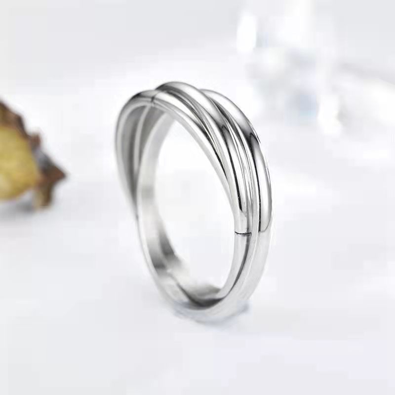 9:Three rings silver
