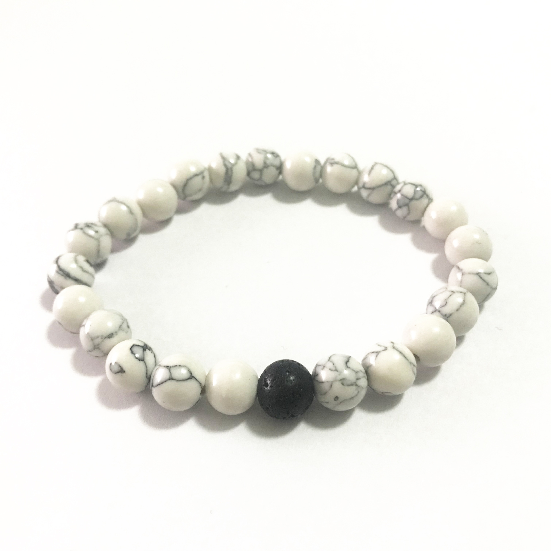 White turquoise plus volcanic stone