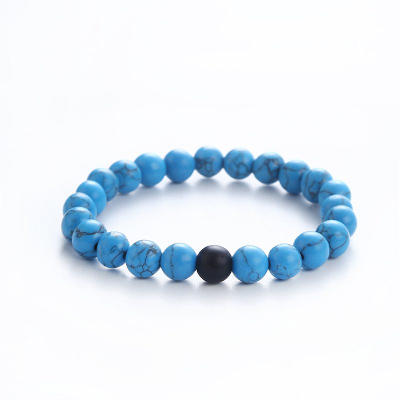 4:Blue turquoise and matte black
