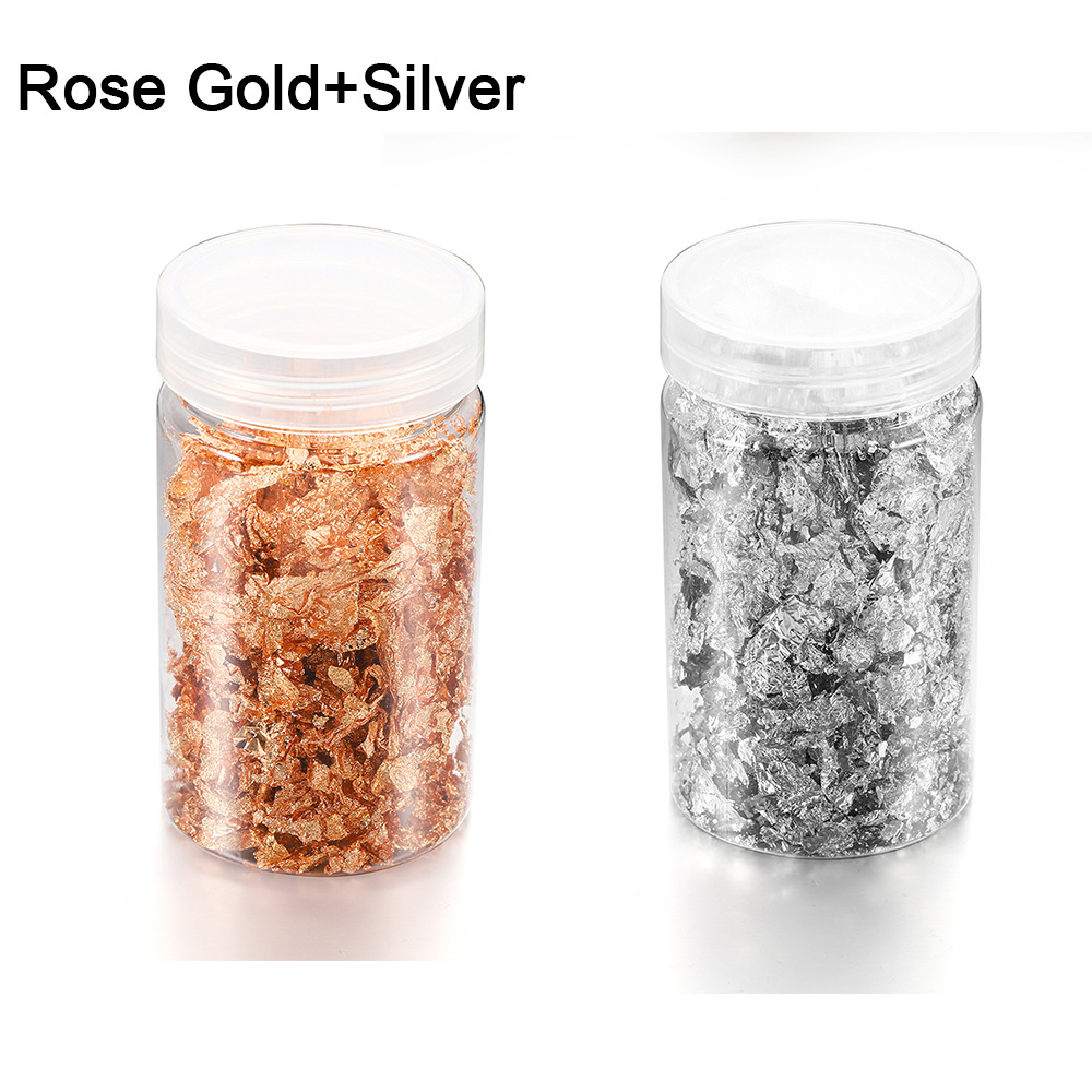 5:silver and rose gold color