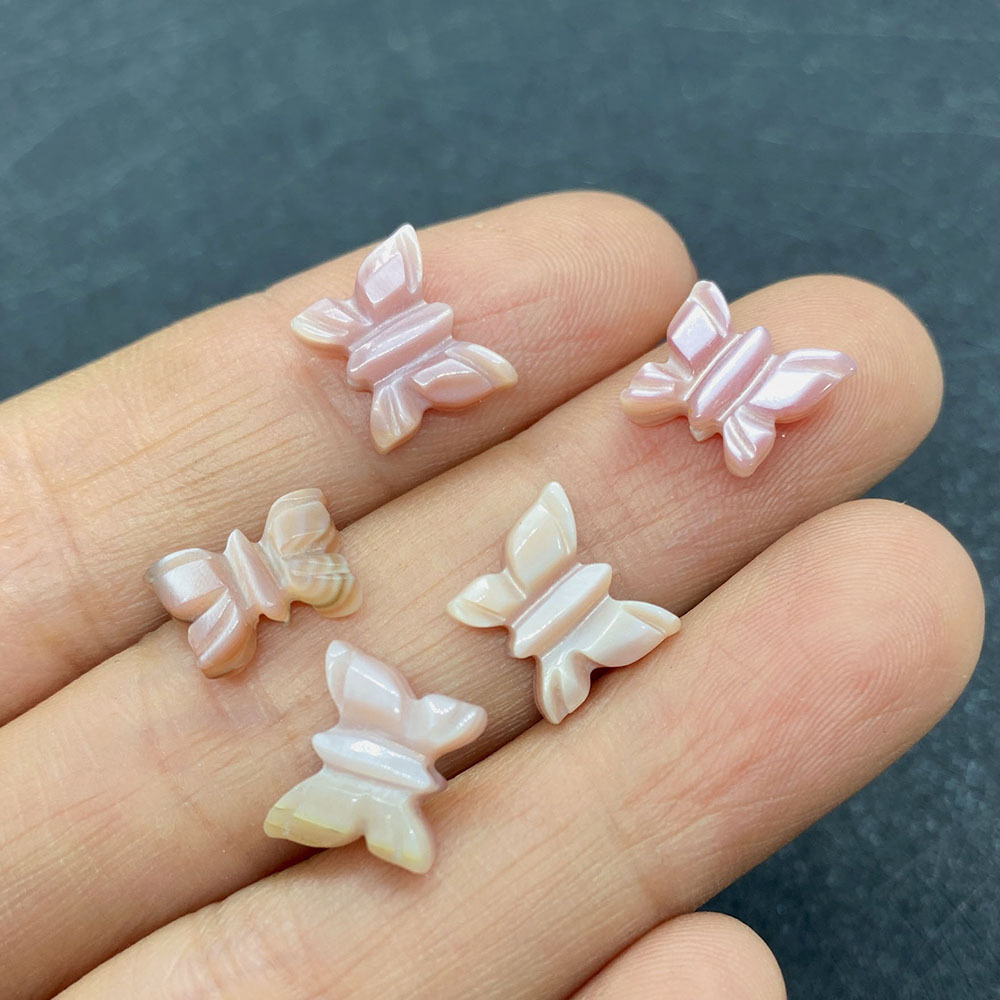Pink shell 9x10mm