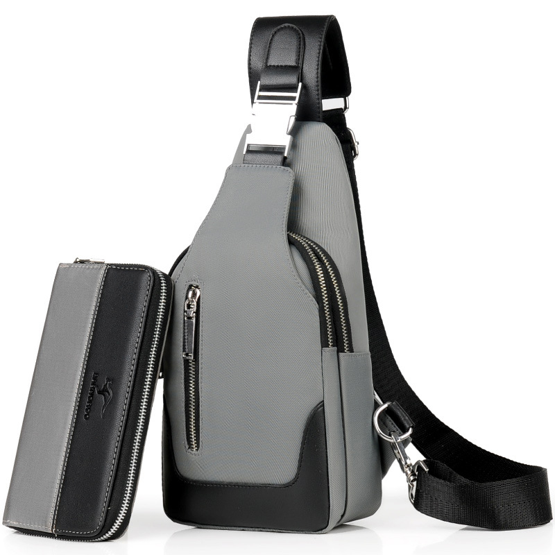 gray 18*6.5*34cm USB Handbag