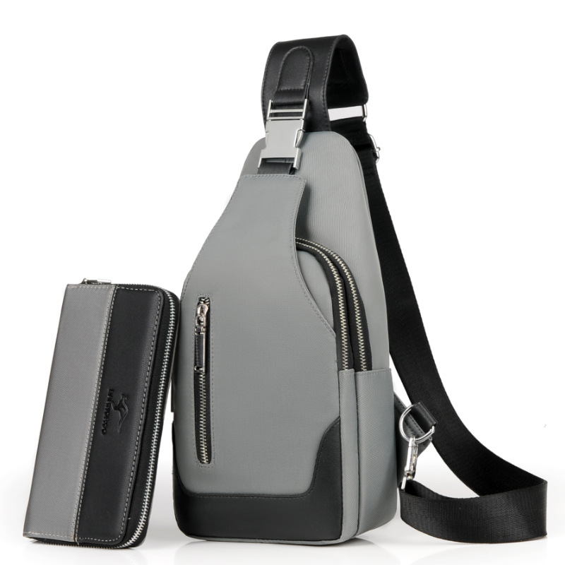 gray 16*6.5*32cm USB Handbag