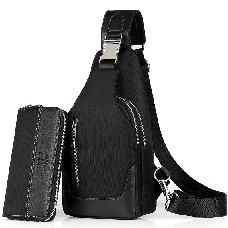 black 18*6.5*34cm USB Handbag