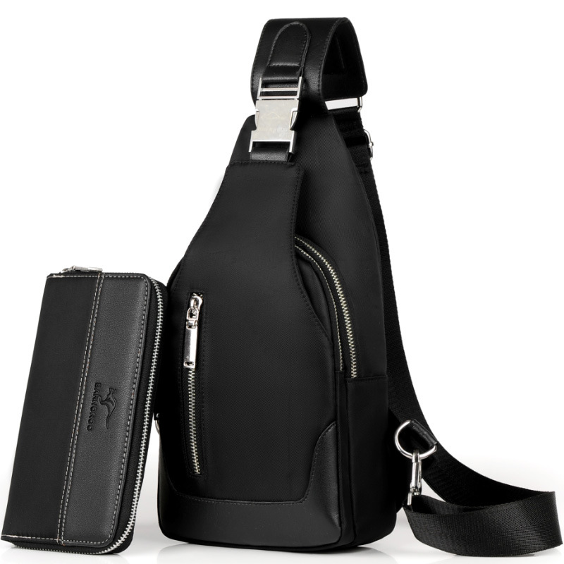black 16*6.5*32cm USB Handbag