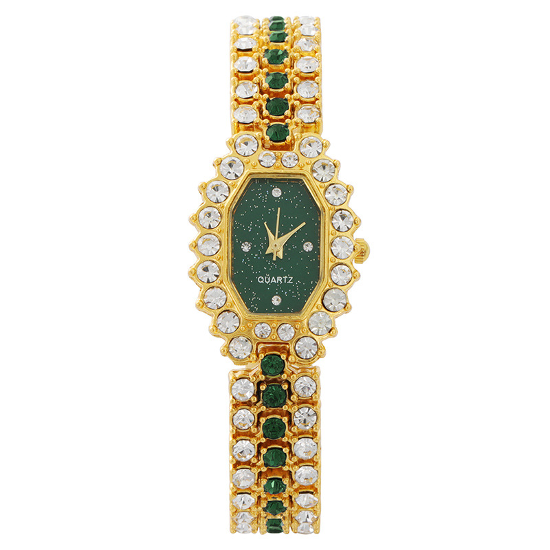 Green gold with green diamonds