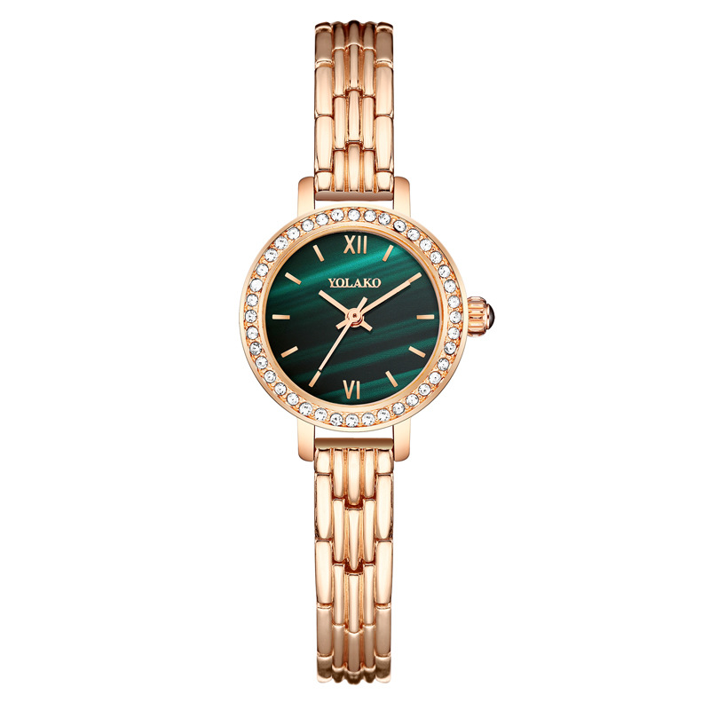 Green plate rose gold