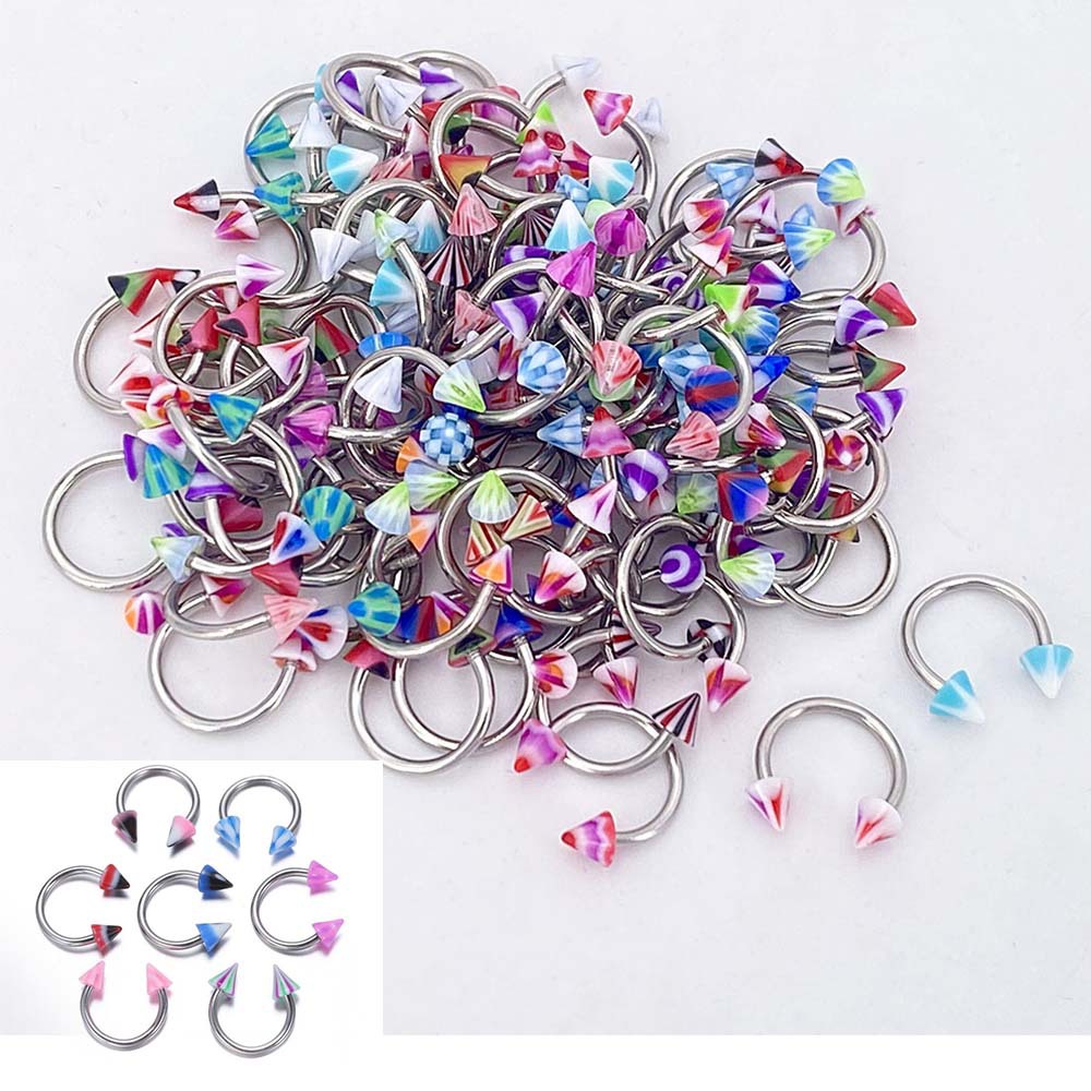 4:B# Nose Ring-Pack of 10