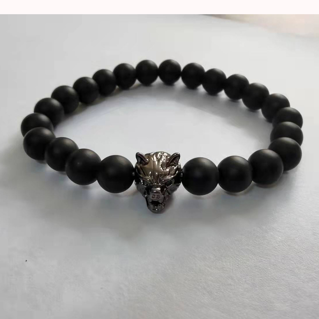 Wolf head bracelet