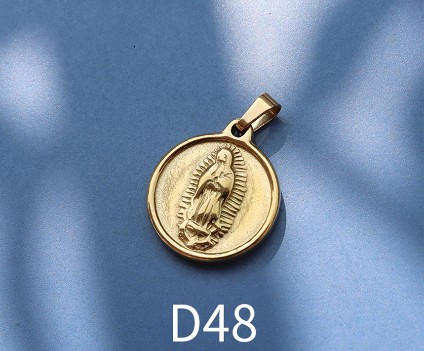 D48 gold 1.8x2.1cm