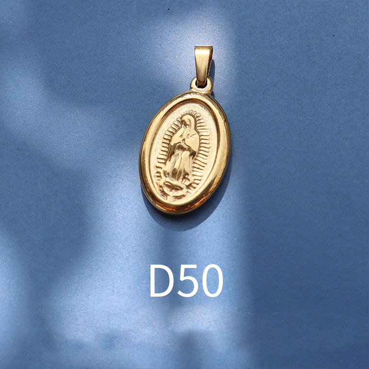 D50 gold 1.4x2.3cm