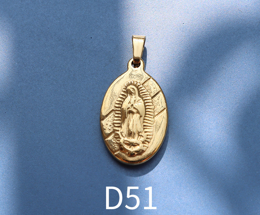 9:D51 gold 1.4x2.3cm