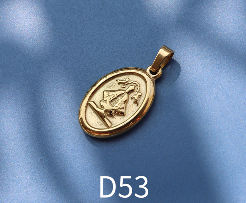 11:D53 gold 1.4x2.3cm