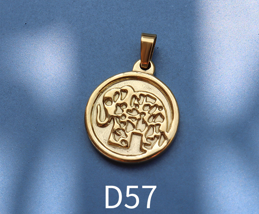 D57 gold 1.8x2.1cm