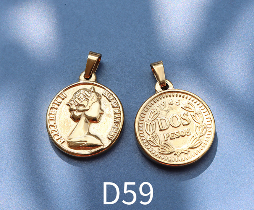 D59 gold 1.9x2.2cm