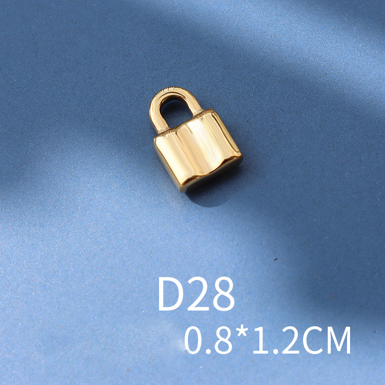 D28 golden dent lock 0.8x1.2cm