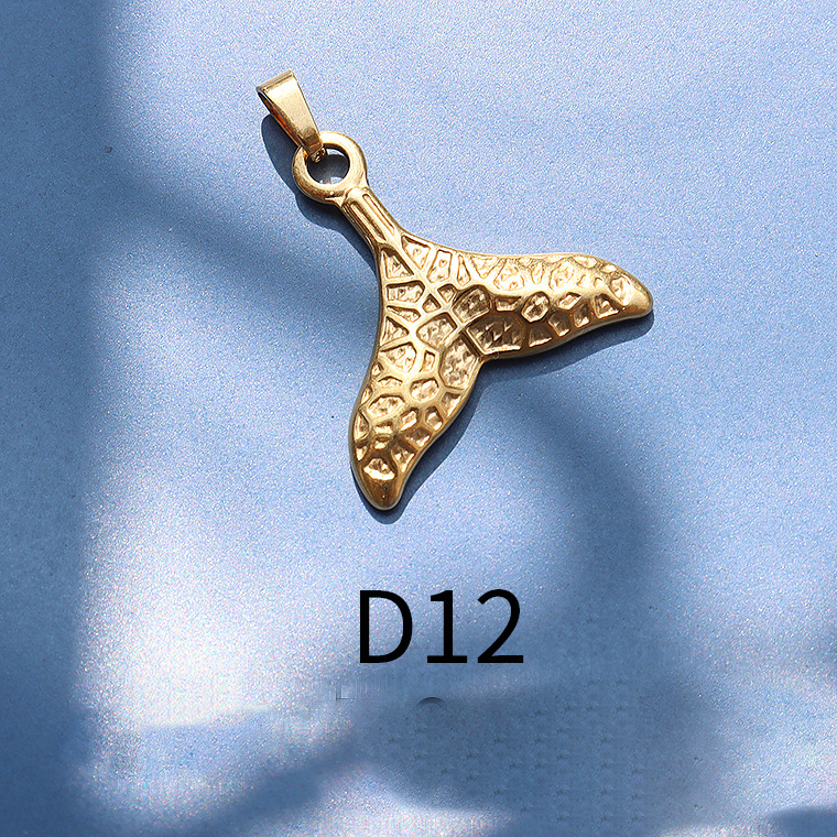 1:D12 golden print big fish tail 2.5x