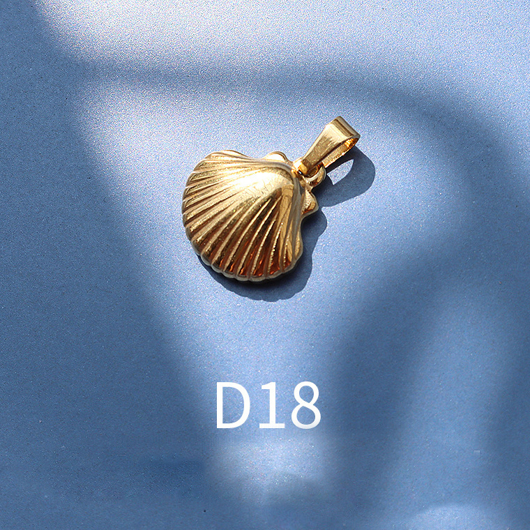 D18 golden shell trumpet 1x1.2cm