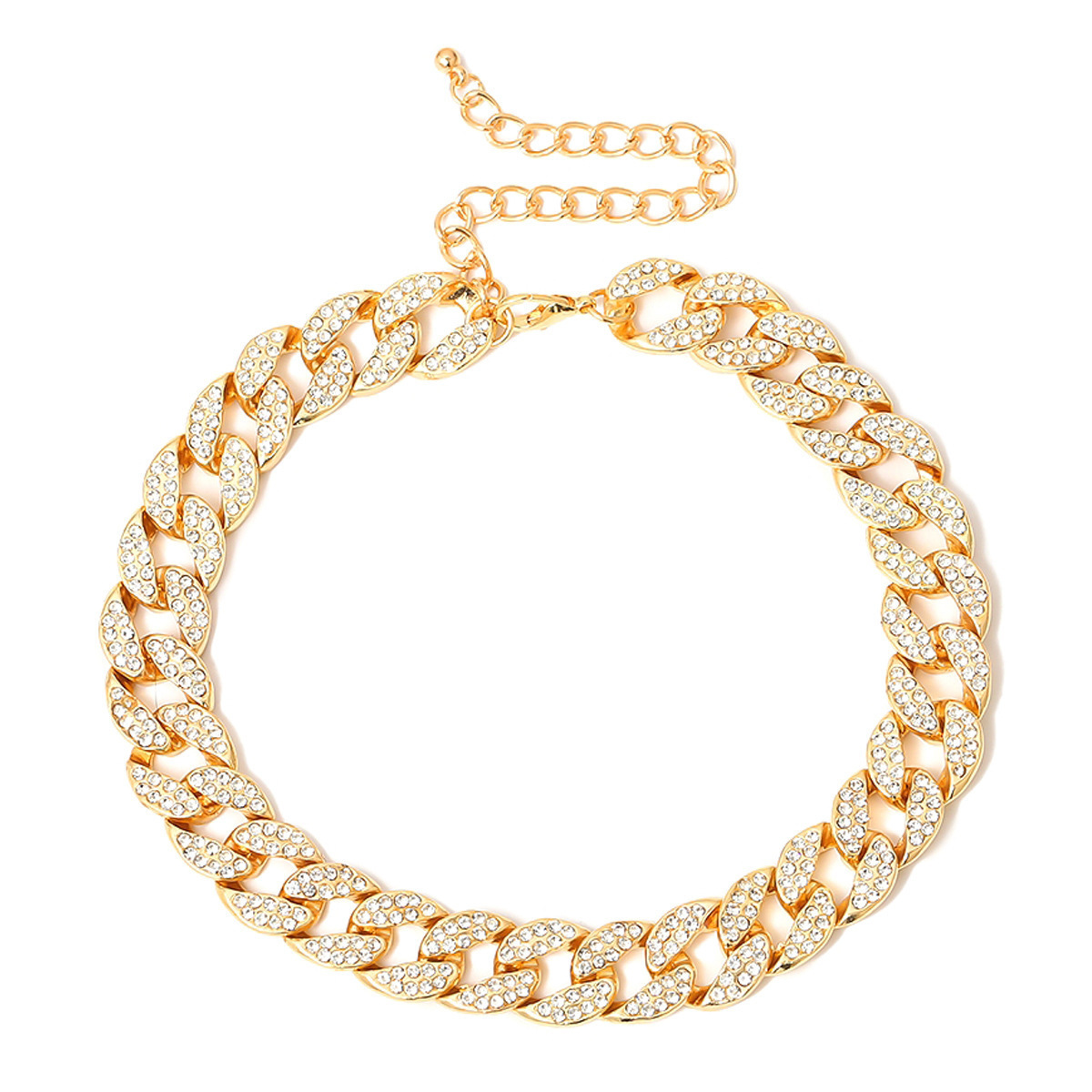 1:Single layer gold necklace 57cm